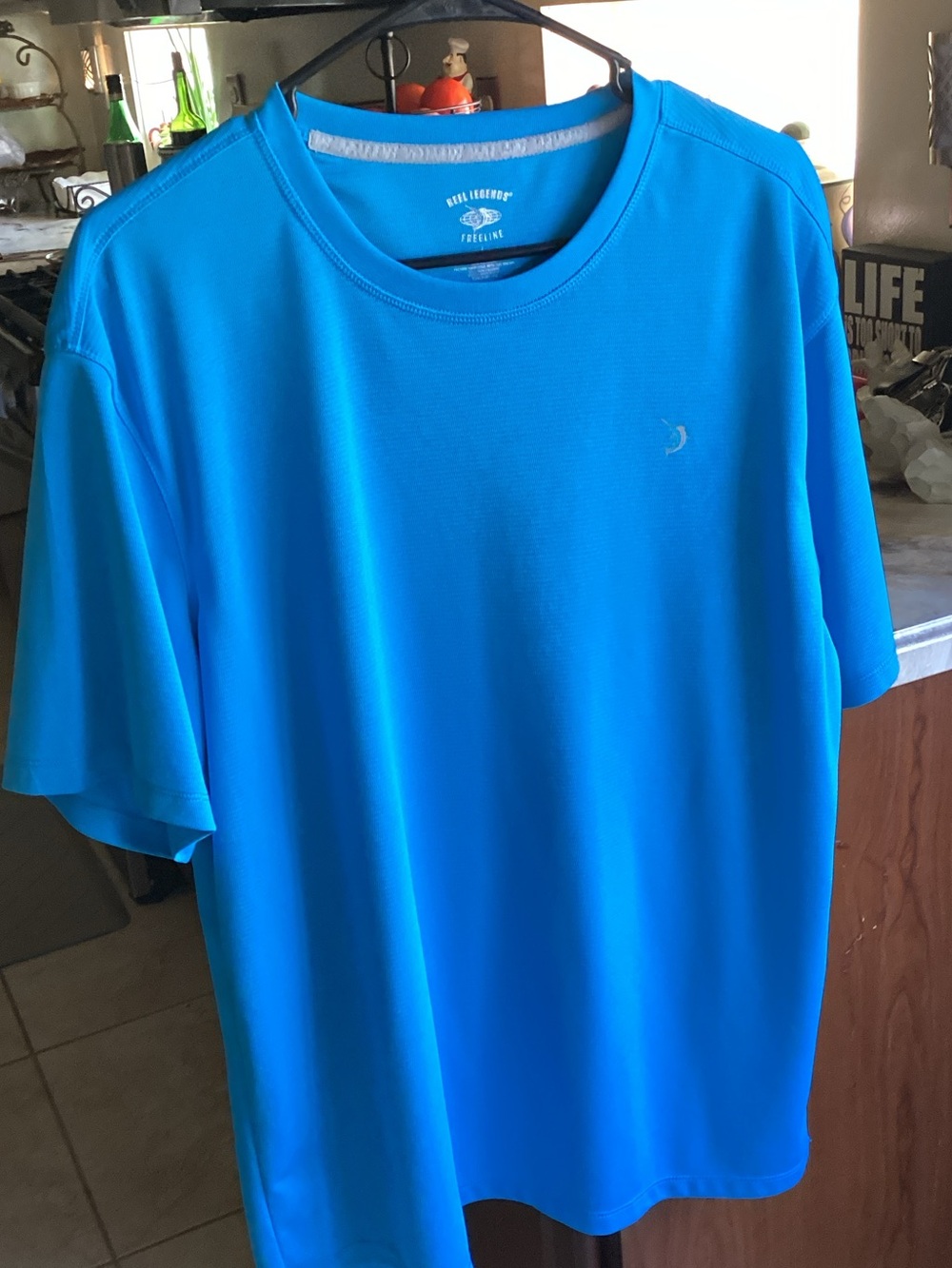 Reel Legends Bright Blue Performance Tee